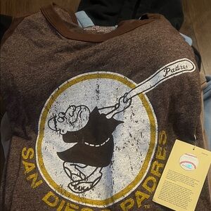 Mens Brown San Diego Padres Graphic Tee
